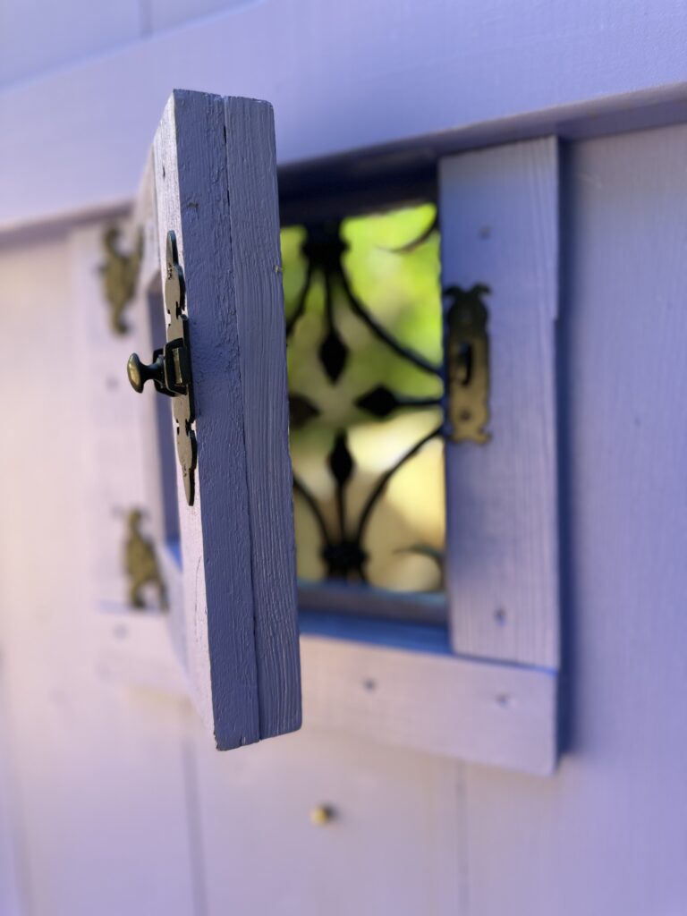 This is a photo of the open speakeasy door.