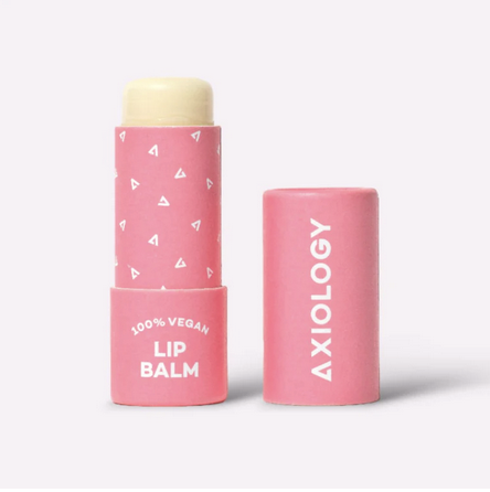 This is Axiology's vegan lip balm to represent best sustainable Christmas gifts.