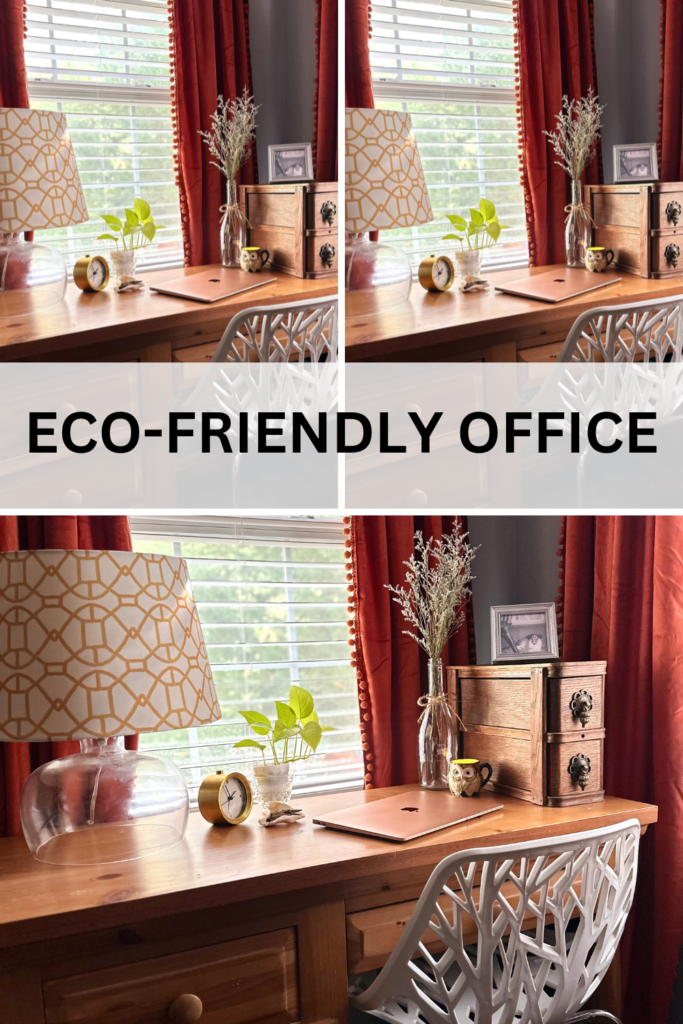 This is a picture of Kat's eco-friendly office.