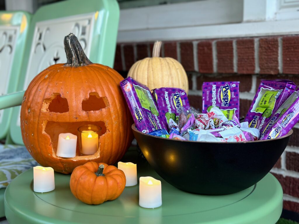 This is a bowl of mostly vegan candy, which inspired Kat to add plant-based chocolate the following year.