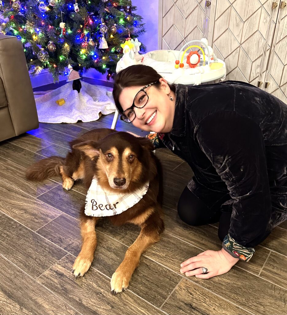 This is Kat with a dog named Bear who has an inspiring story and an idea for word for the year.