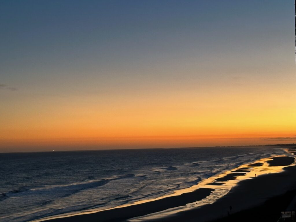 This is a sunset at the beach to share ideas on how to be genuinely kind.